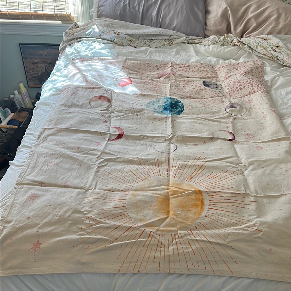 Urban Outfitters Tapestry with Sun and Moon Design